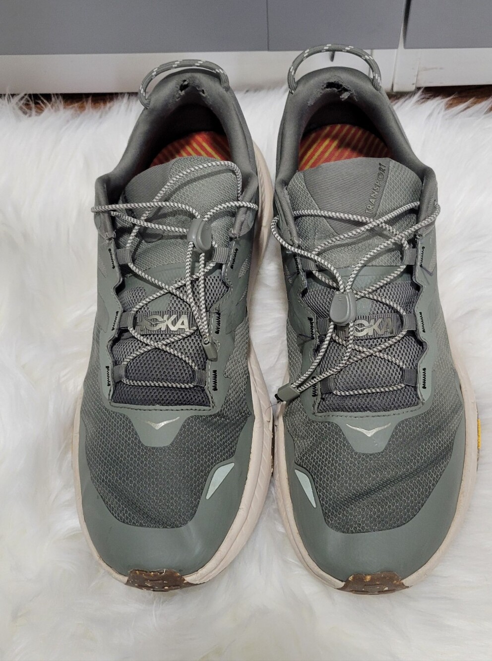 Hoka Men's Gray Trail Running Shoes